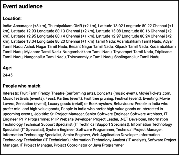 Event audience